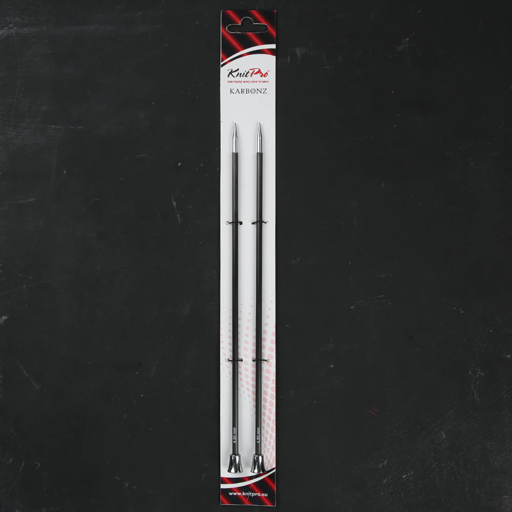 KnitPro Karbonz 4.5mm 25cm Knitting Needle - 41259