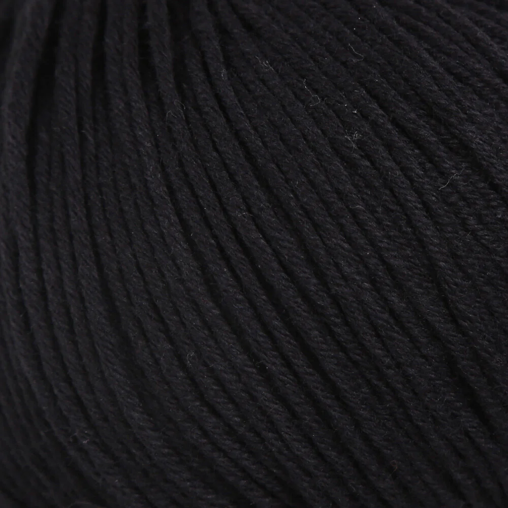 Gazzal Organic Baby Cotton Yarn, Black - 430 - Image 2