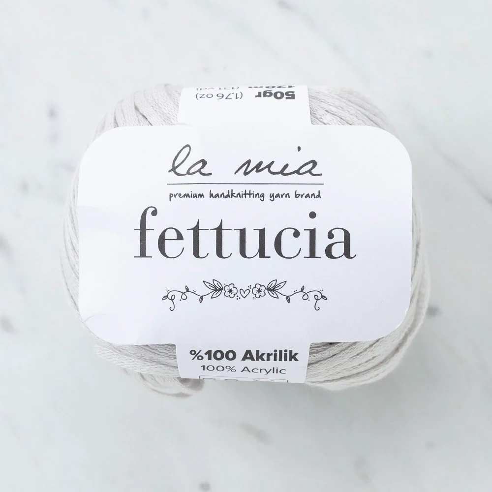 La Mia Fettucia Yarn, Grey - L047