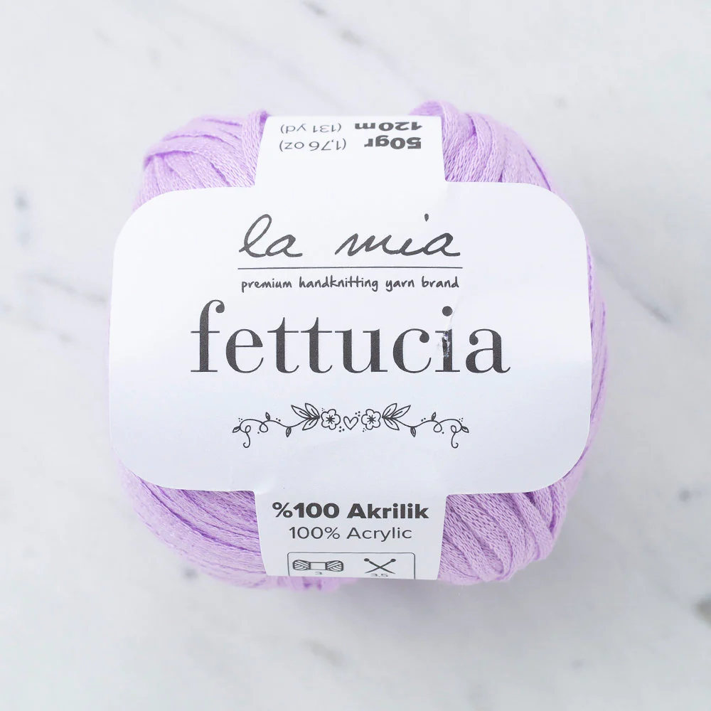 La Mia Fettucia  Yarn, Lilac - L067