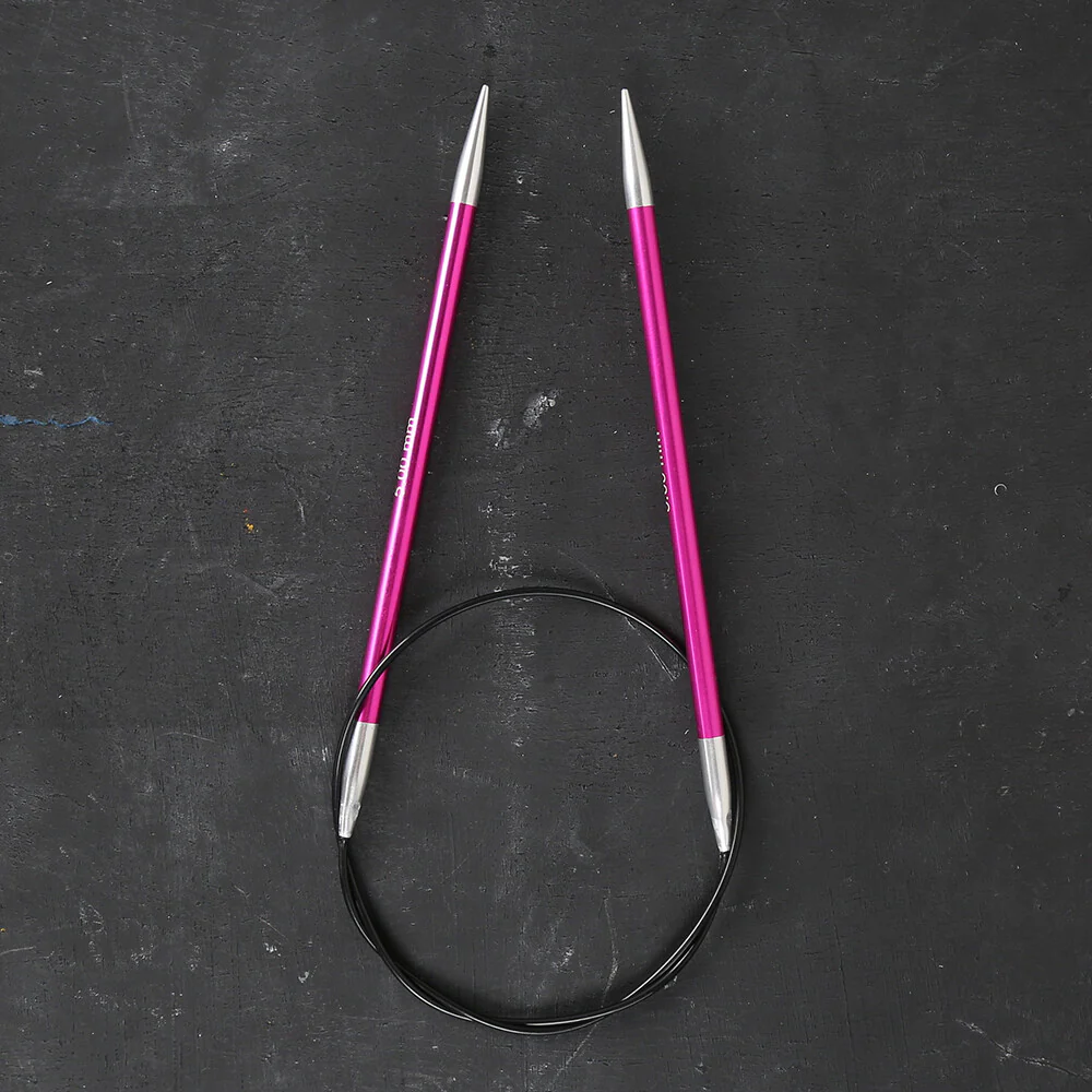 KnitPro Zing 5 Mm 60 Cm Metal Circular Needles, - 47101 - Image 2