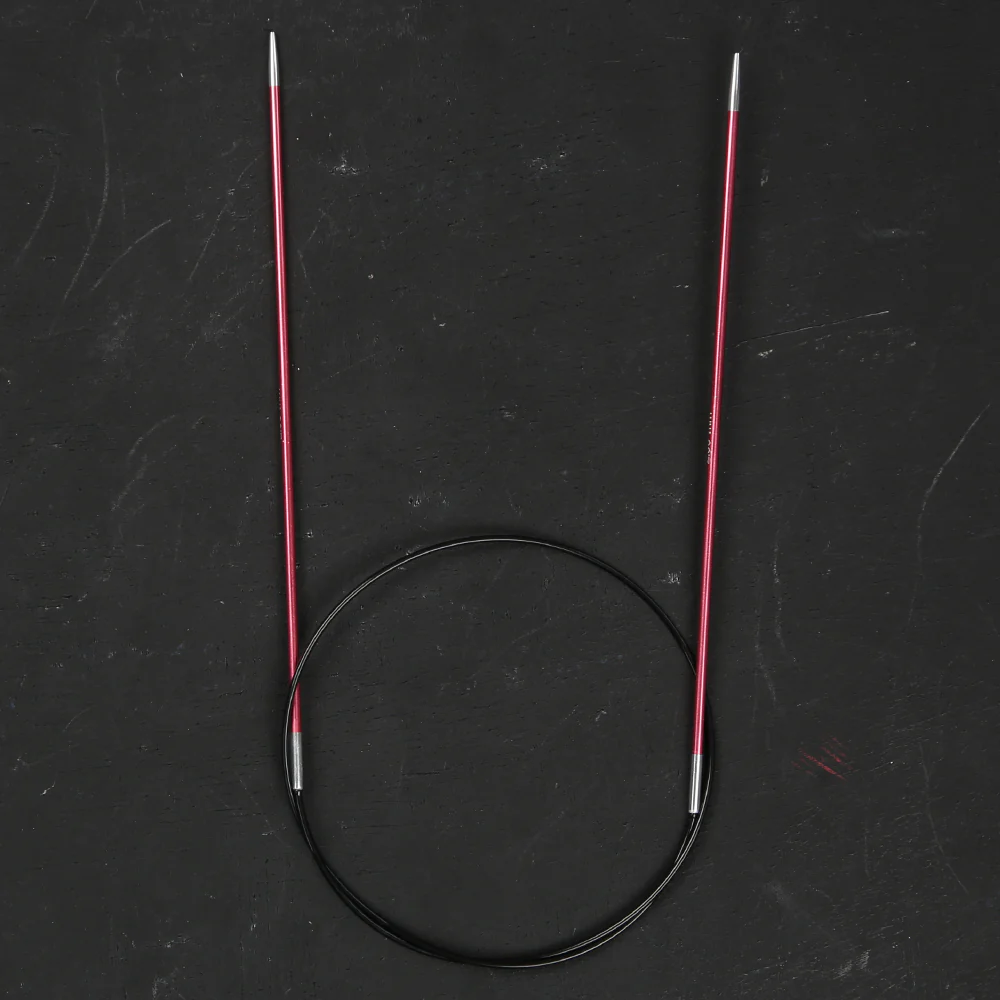 KnitPro Zing 2 Mm 60 Cm Metal Circular Needles, Coral - 47091 - Image 2