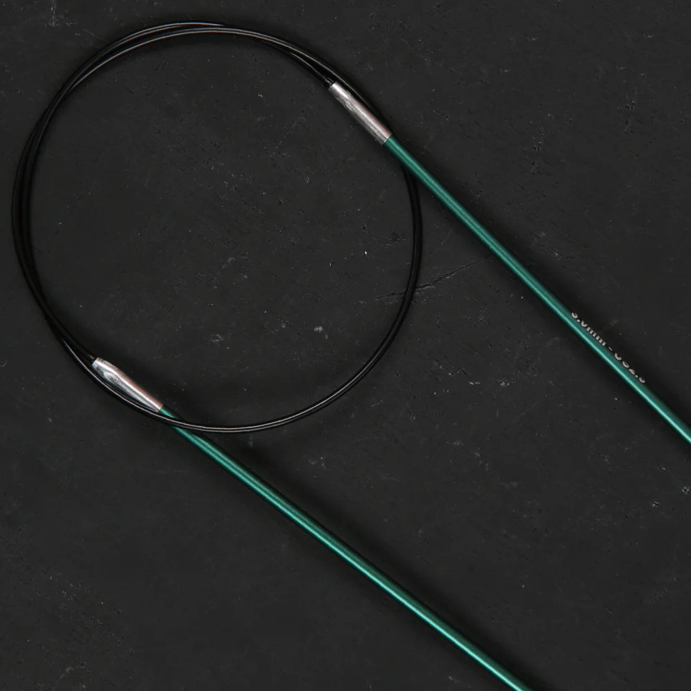 KnitPro Zing 3 Mm 60 Cm Metal Circular Needles, Jade - 47095 - Image 4