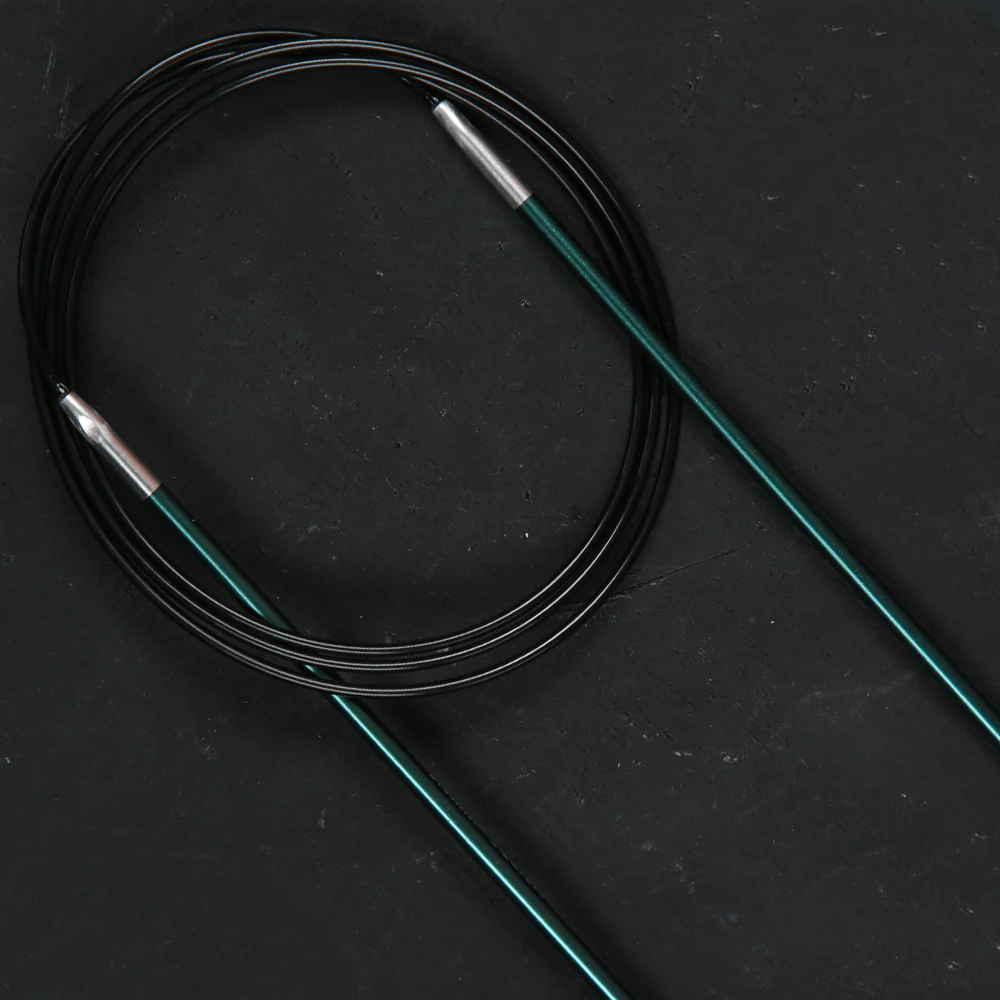 KnitPro Zing 3 Mm 100 Cm Metal Circular Needles, Jade - 47155 - Image 4