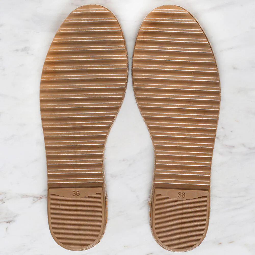 Loren Straw Espadrille / Shoe Sole Size:36, Brown - Image 2