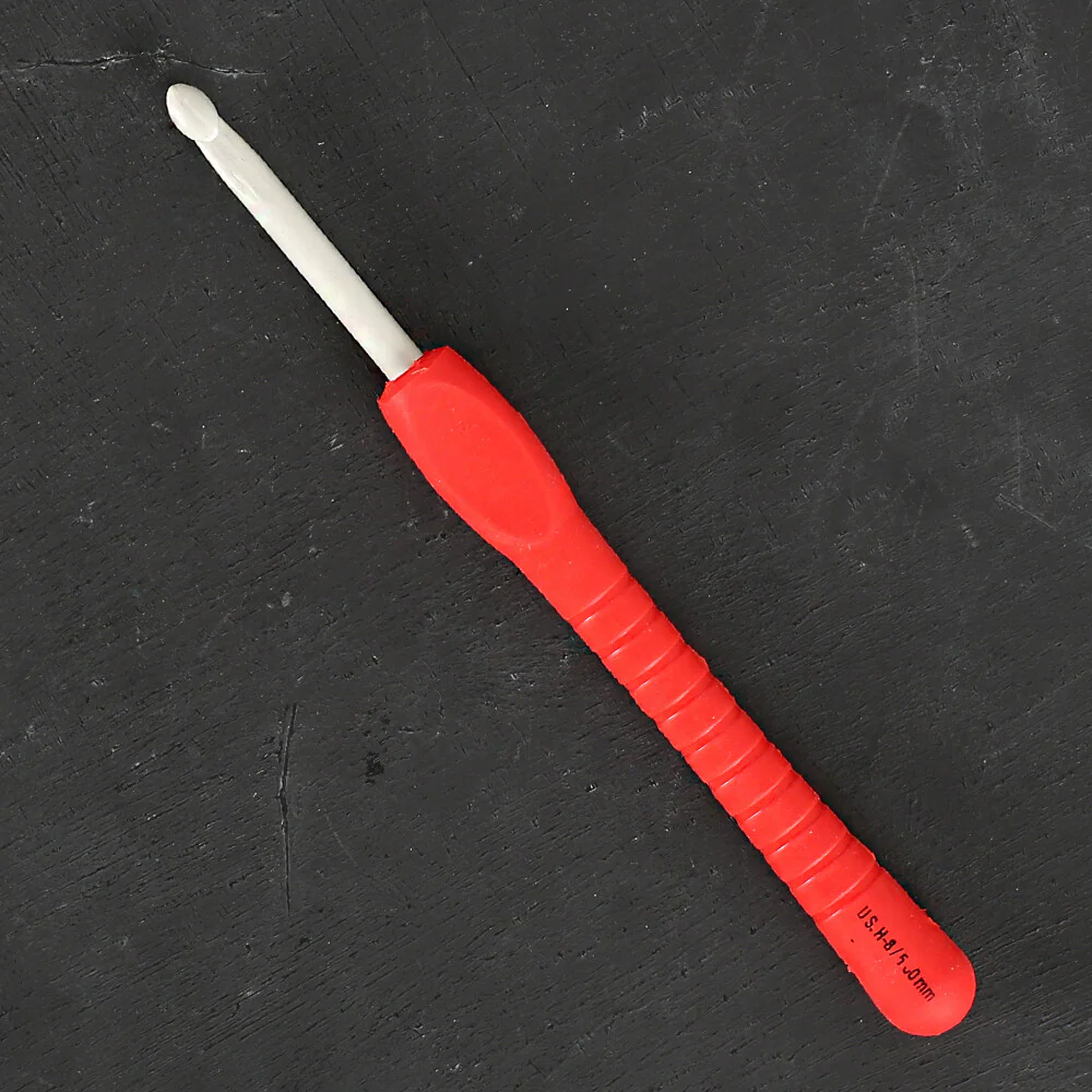 Pony Easy Grip 5mm 14 cm Soft Handled Crochet Hook, Red - 56807 - Image 2