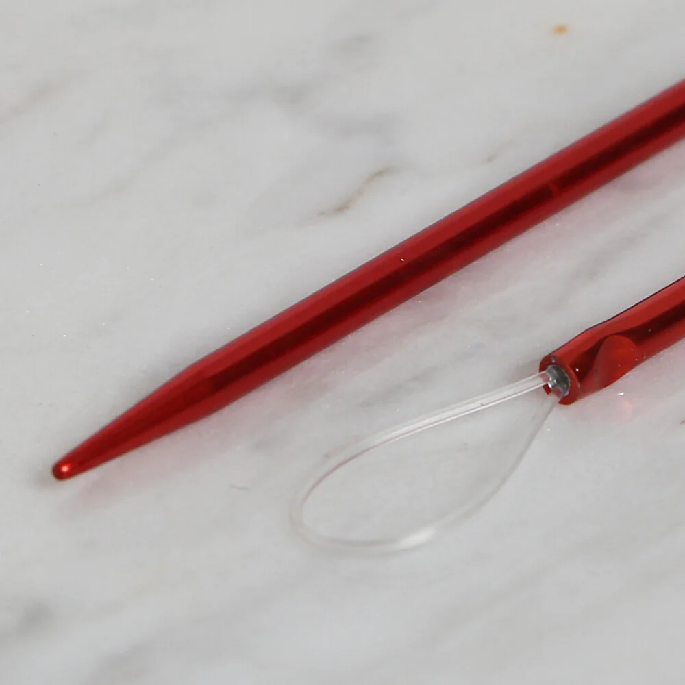 Pony 2 pcs 14.5 cm Metal Bodkins, Red - 61003 - Image 3