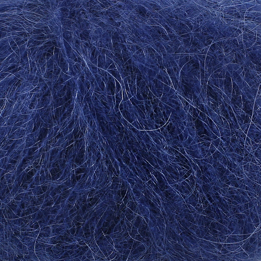 Gazzal Super Kid Mohair 25 Gr Knitting Yarn, Navy Blue - 64417 - Image 2