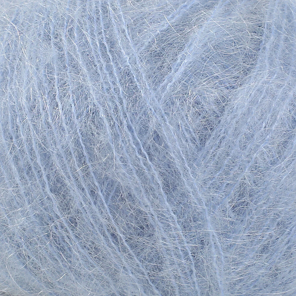 Gazzal Super Kid Mohair 25 Gr Knitting Yarn, Blue - 64420 - Image 2