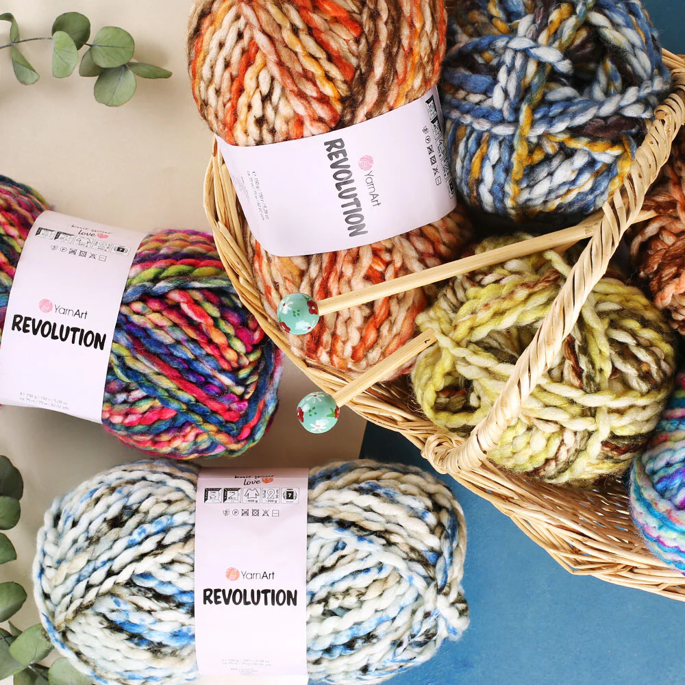 Yarnart Revolution Knitting Yarn - Variegated- 1607 - Image 3