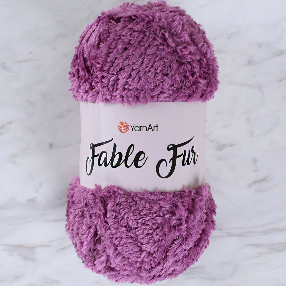 YarnArt Fable Fur Yarn- Mauve - 979