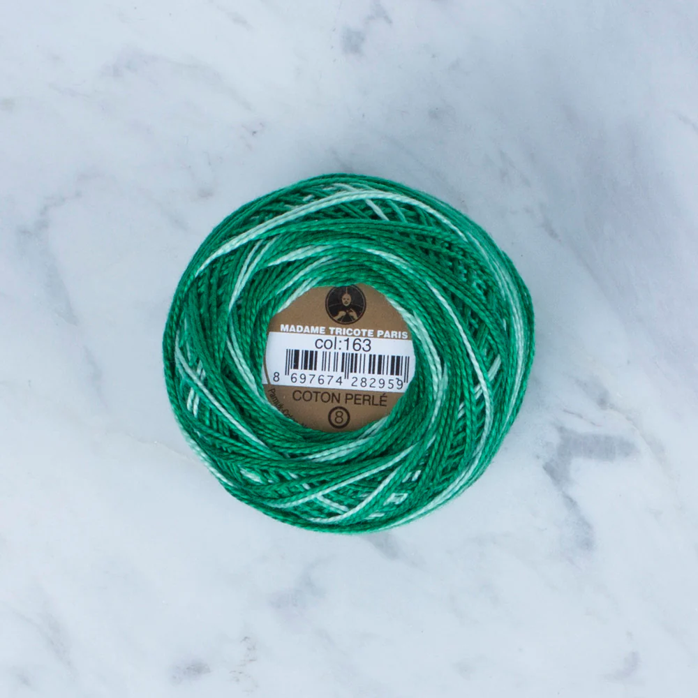 Madame Tricote Paris Koton Perle No: 8 Embroidery Thread, Variegated- 163 - Image 2