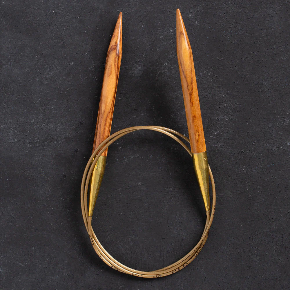 Addi Olive Wood 10mm 100cm Circular Knitting Needles - 575-7 - Image 2