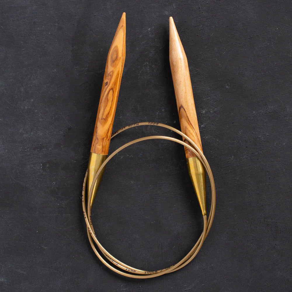 Addi Olive Wood 12mm 100cm Circular Knitting Needles - 575-7 - Image 2