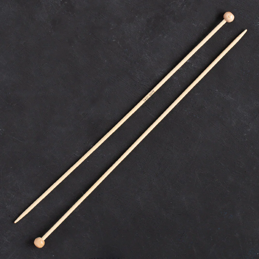 Addi 3 Mm 25 Cm Bamboo Jacket Knitting Needles - 500-7/25/3 - Image 2