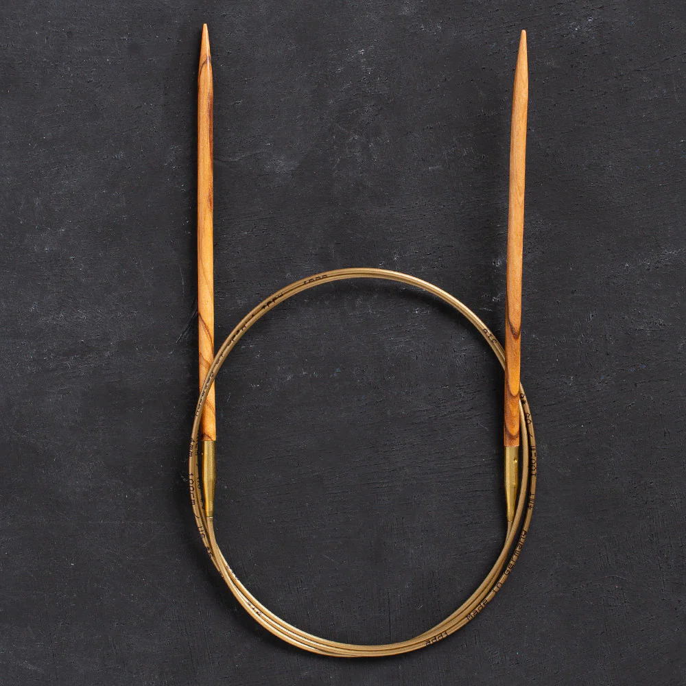 Addi Olive Wood 4mm 100cm Circular Knitting Needles - 575-7 - Image 2