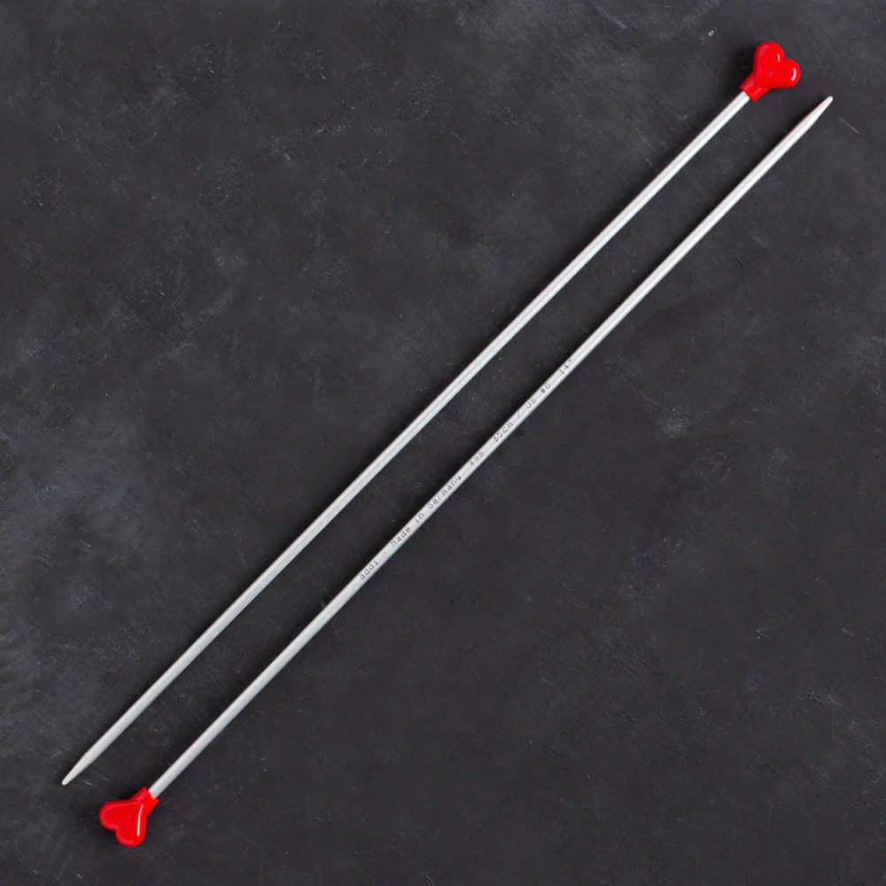 Addi 4 mm 35 cm Jacket Knitting Needles, Aluminium - 200-7/35/4 - Image 2
