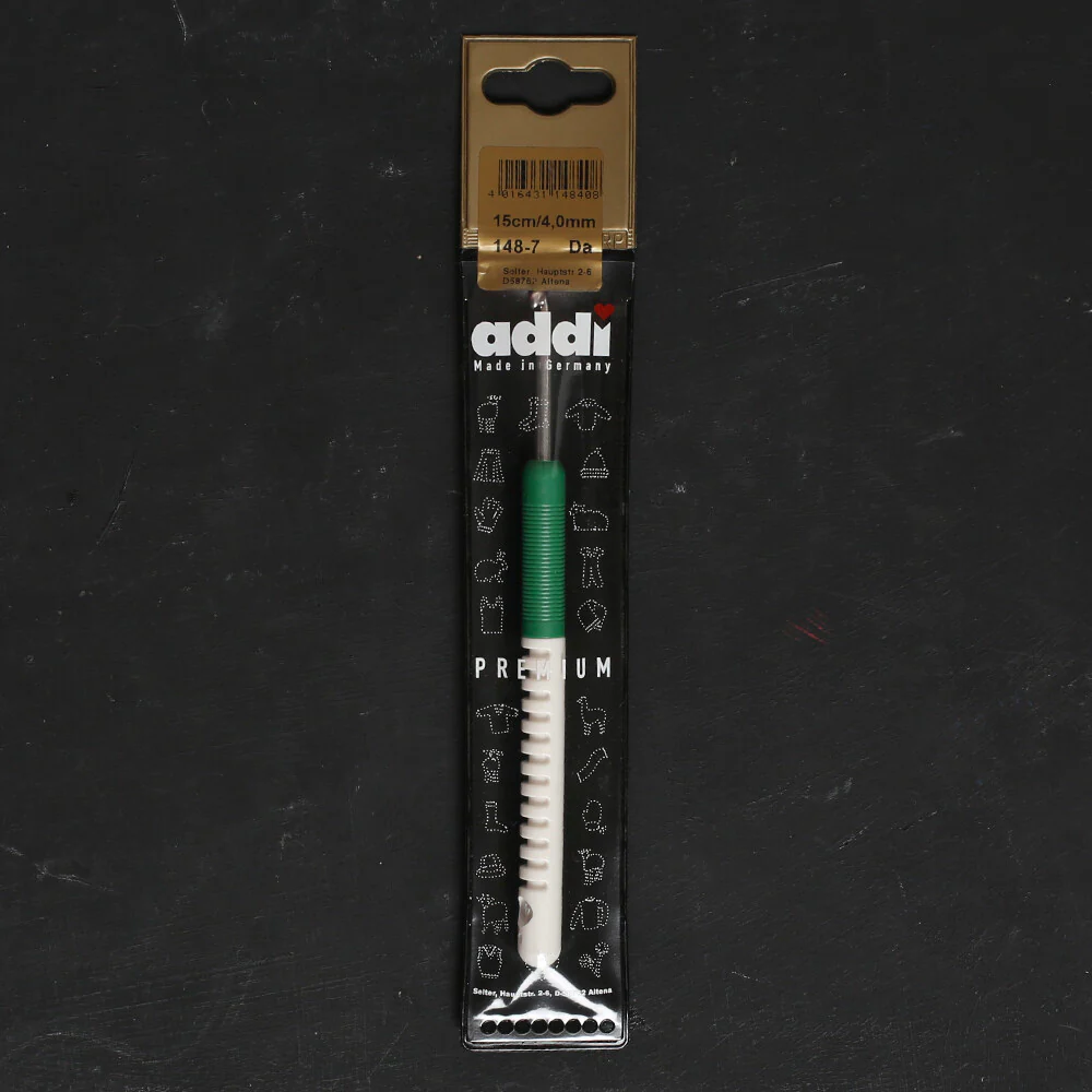Addi 4.0 mm 15 cm Crochet Hooks with Plastic Handle - 148-7