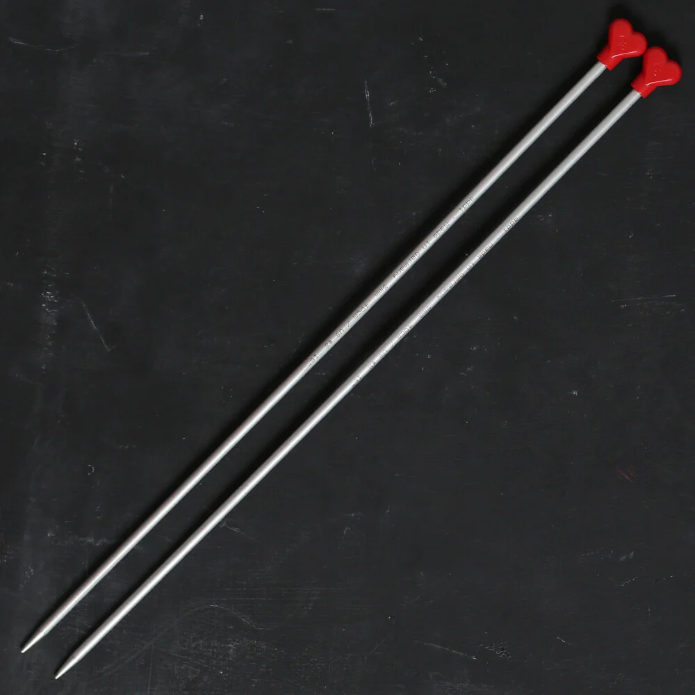 Addi 5mm 40 cm Jacket Knitting Needle, Aluminium - 200-7 - Image 2