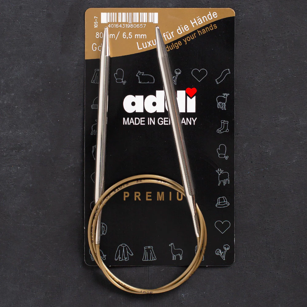 Addi 6.5mm 80cm Circular Knitting Needles - 105-7