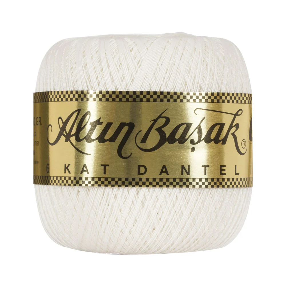 Altinbasak 100Gr 6 Ply Gold Lace Thread 50 No - Cream