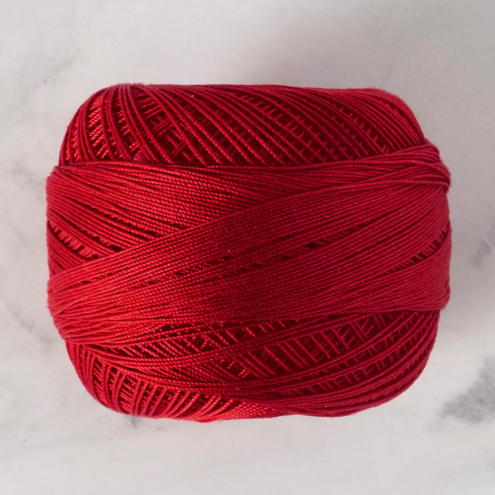 Altınbaşak 20Gr 50 No Red Classic Colored Lace Thread Ball  - 328