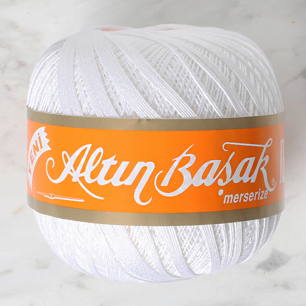 Altınbaşak 100Gr Classic Lace Thread Ball Ball 30 No - White