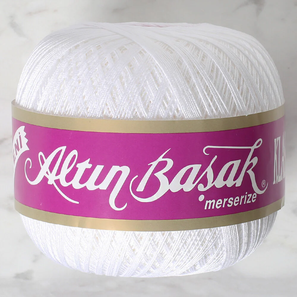 Altinbasak 100Gr Classic Lace Thread Ball 40 No - White