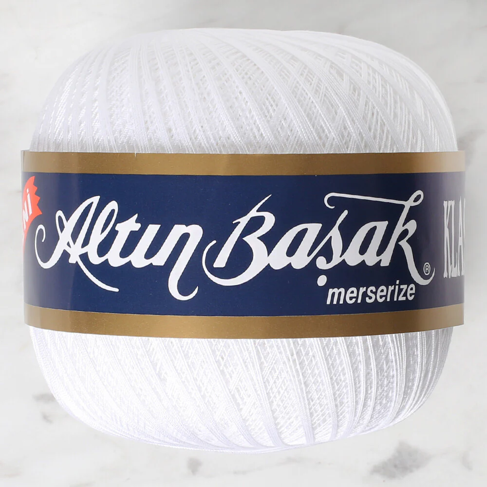 Altinbasak 100Gr Classic Lace Thread Ball 60 No - White