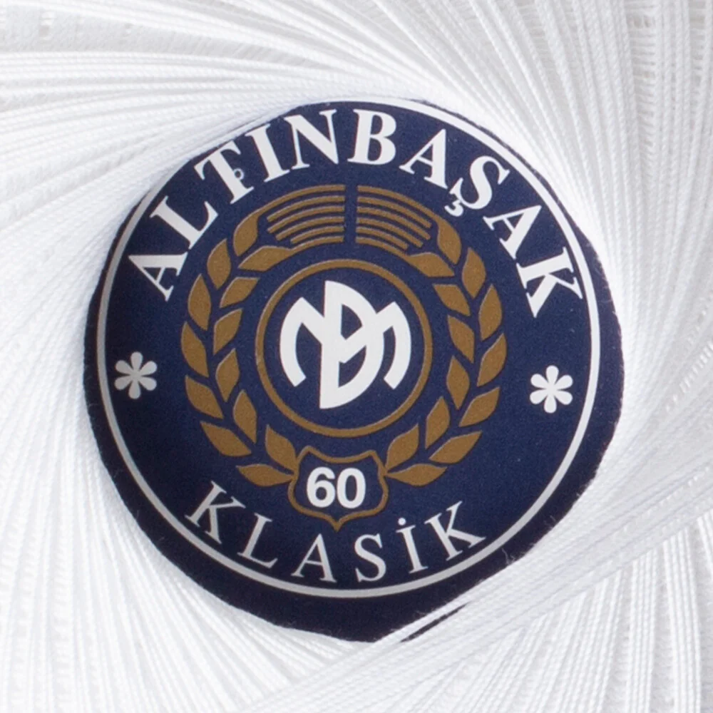 Altinbasak 100Gr Classic Lace Thread Ball 60 No - White - Image 3