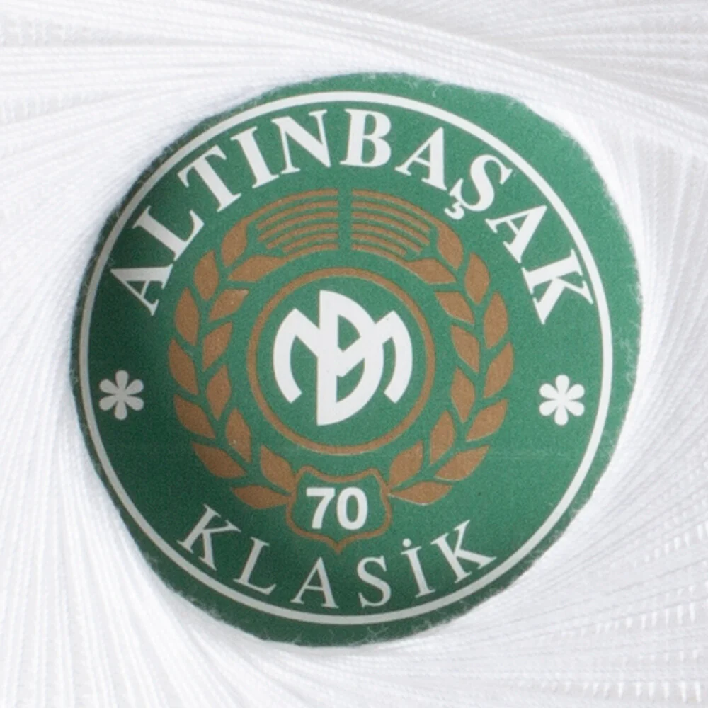 Altınbaşak 100Gr Classic Lace Thread Ball 70 No - White - Image 3