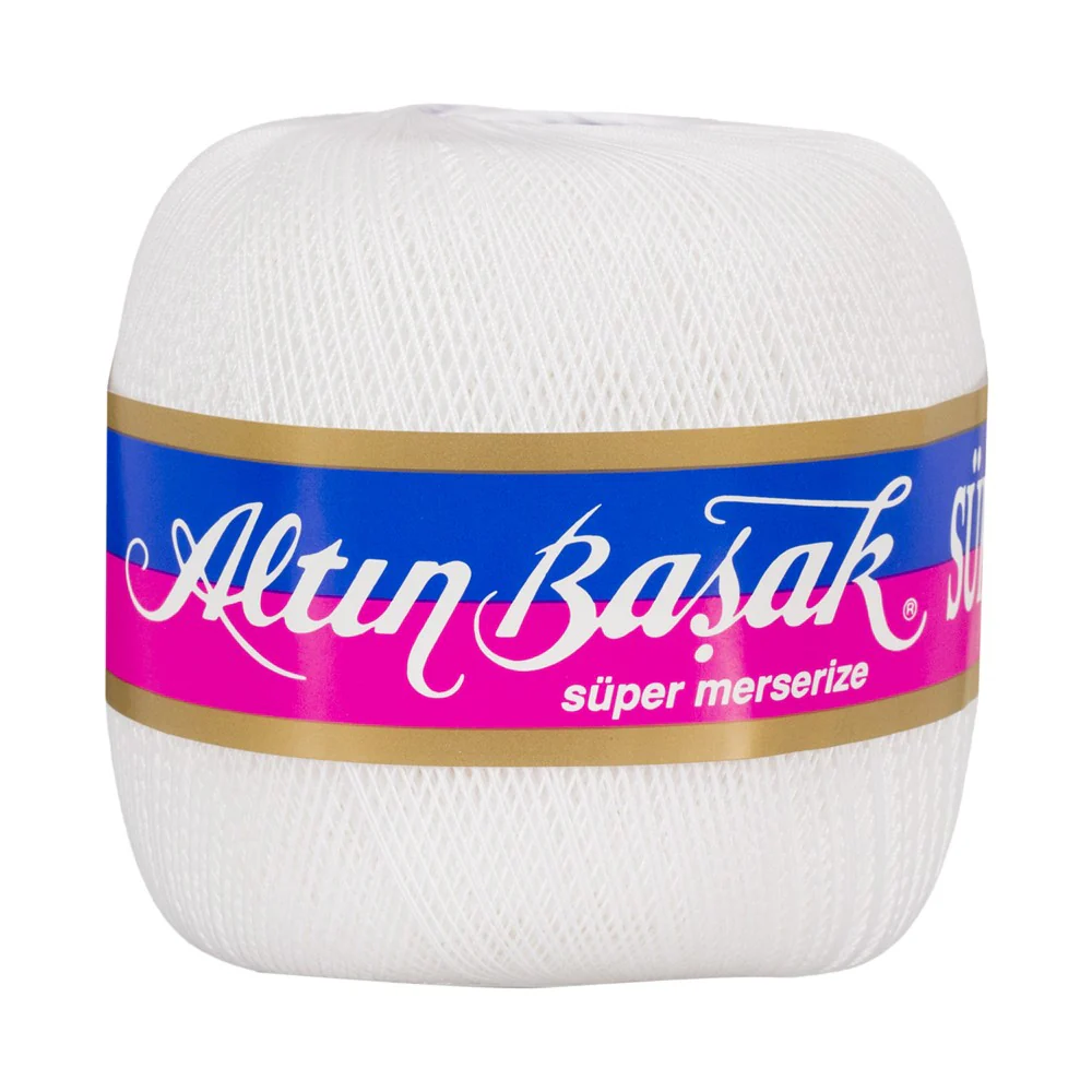 Altinbasak 100Gr Super Lace Thread Ball 50 No - White