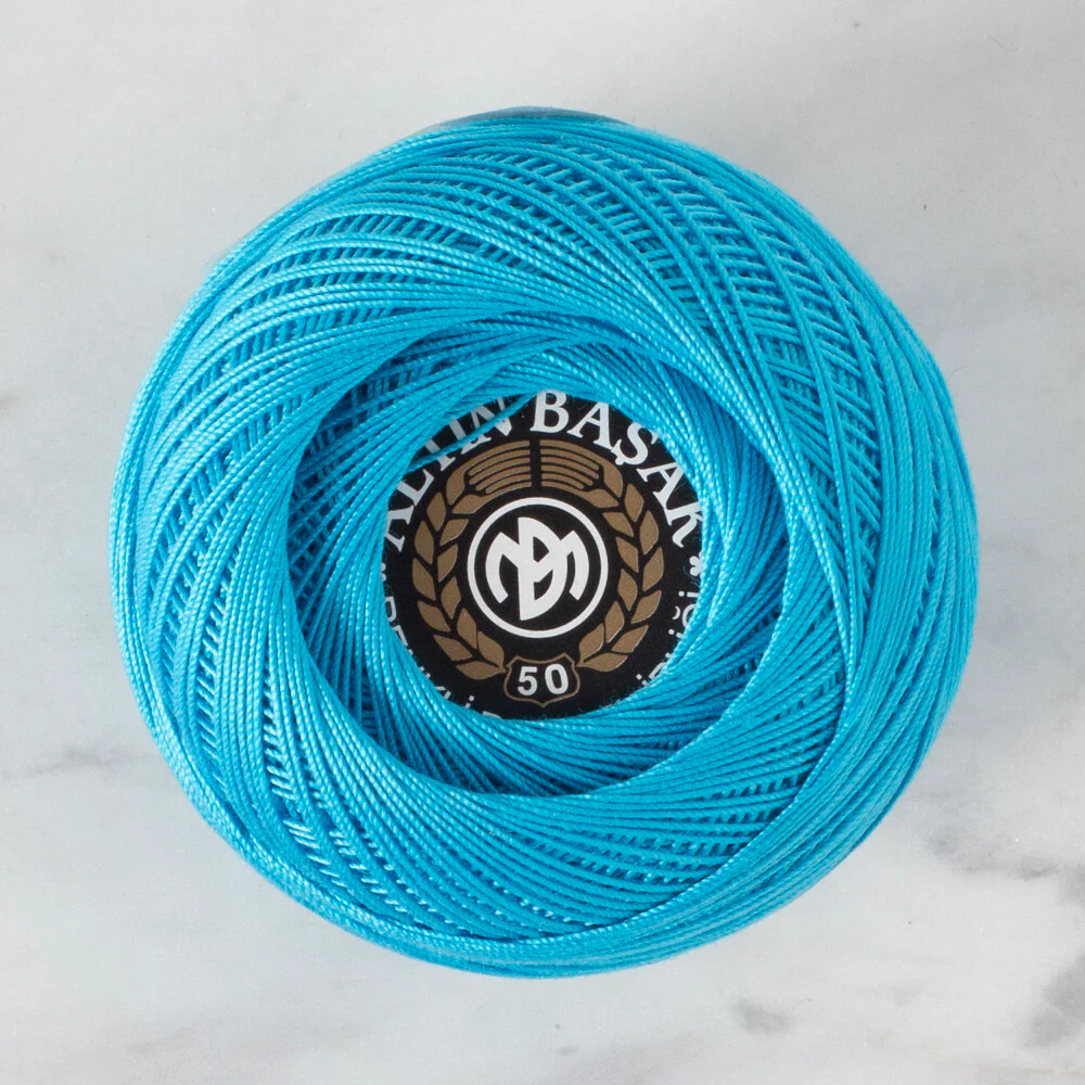 Altınbaşak 20Gr 50 No Blue Classic Colored Lace Thread Ball  - 344 - Image 2