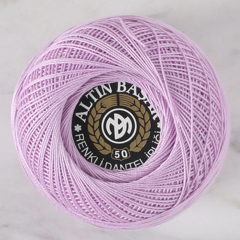 Altınbaşak 20Gr 50 No Purple Classic Colored Lace Thread Ball  - 308 - Image 2