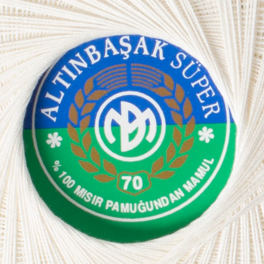 Altinbasak 100Gr Super Lace Thread Ball 70 No - Cream - Image 3