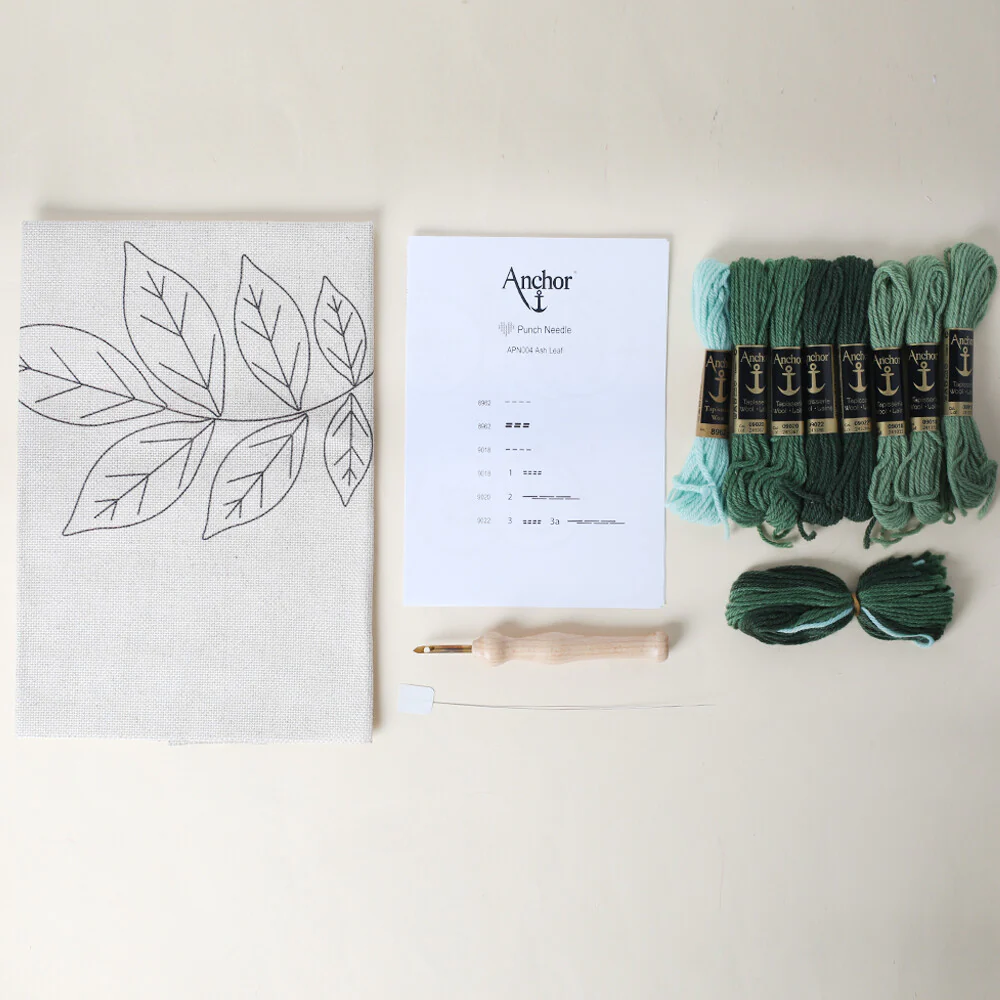Anchor 20cm Punch Needle Ash Leaf Kit - APN004 - Image 2