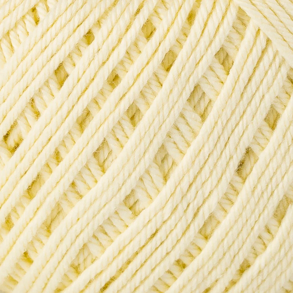 Anchor Baby Pure Cotton 4ply Yarn, Light Yellow - 00106 - Image 2