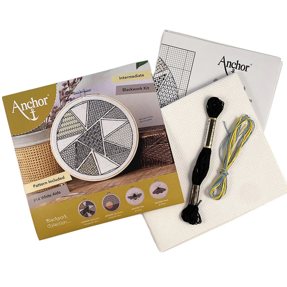 Anchor Blackwork Geometric Triangles Processing Embroidery Kit- ABW0004 - Image 3
