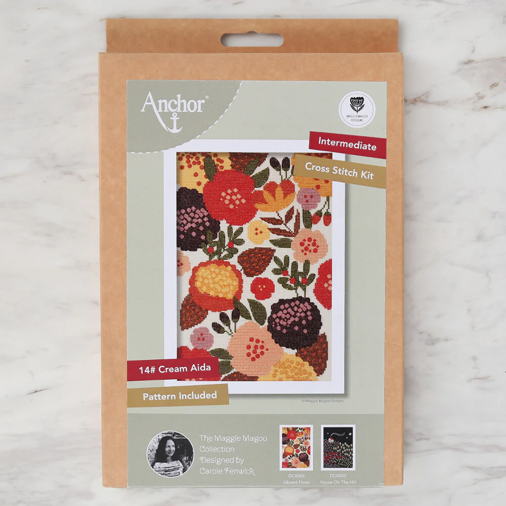 Anchor Embroidery Kit 28 x 19cm 11.02 x 7.48" DCX006