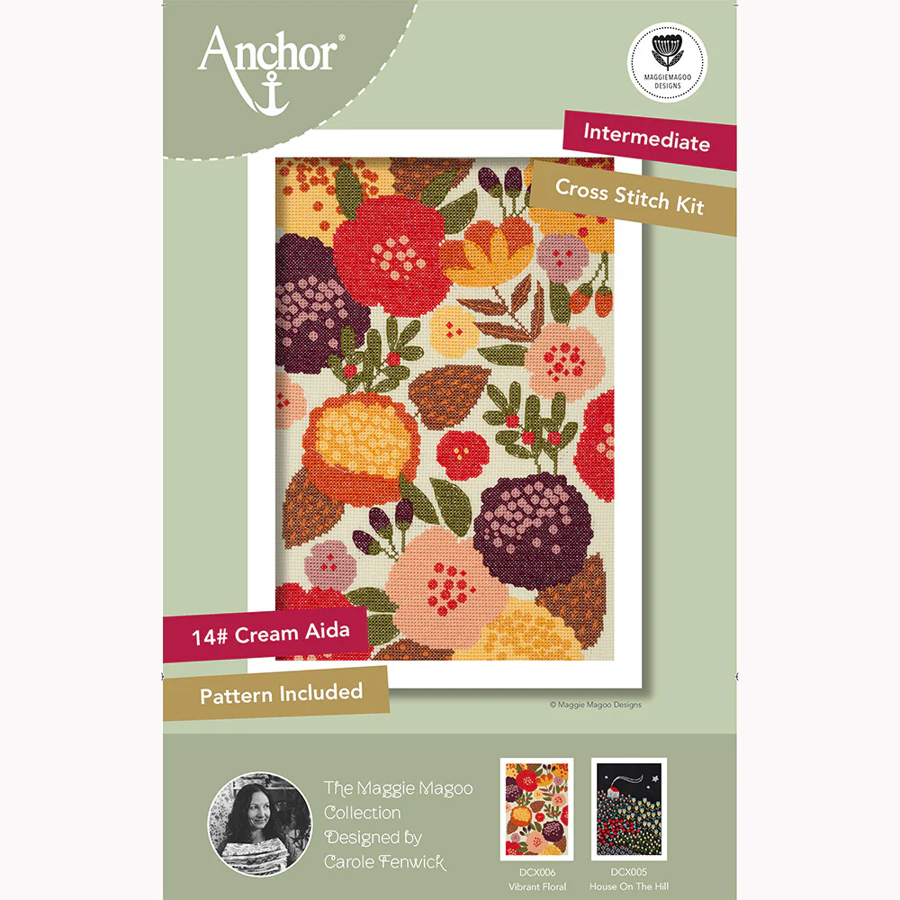 Anchor Embroidery Kit 28 x 19cm 11.02 x 7.48" DCX006 - Image 2