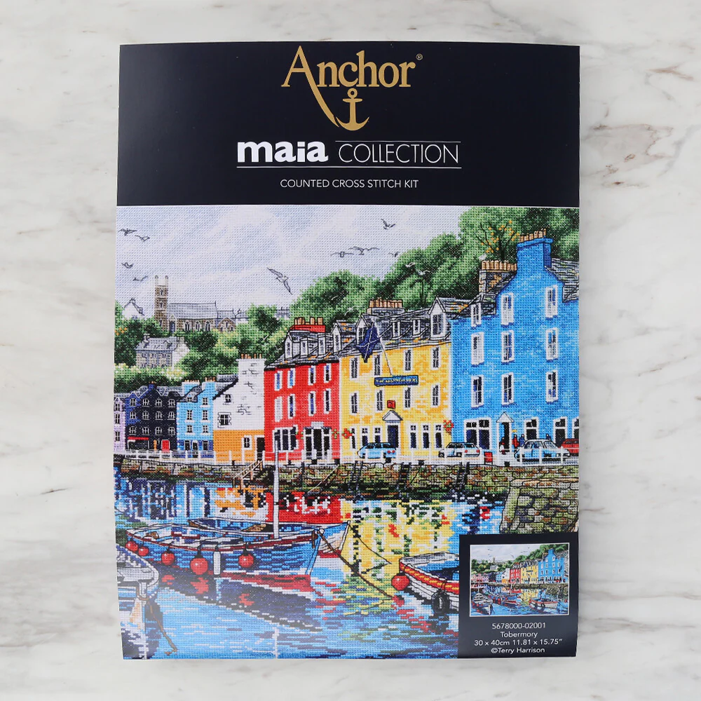 Anchor Maia Cross Stitch Kit 30 x 40cm 11.81 x 15.75" - 5678000-02001