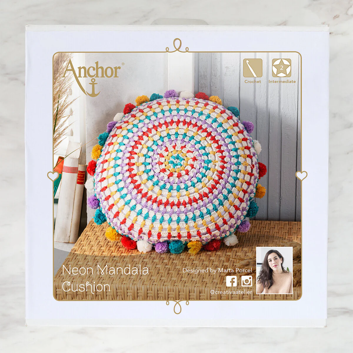 Anchor Mandala Pillow Set - A28C007-09061