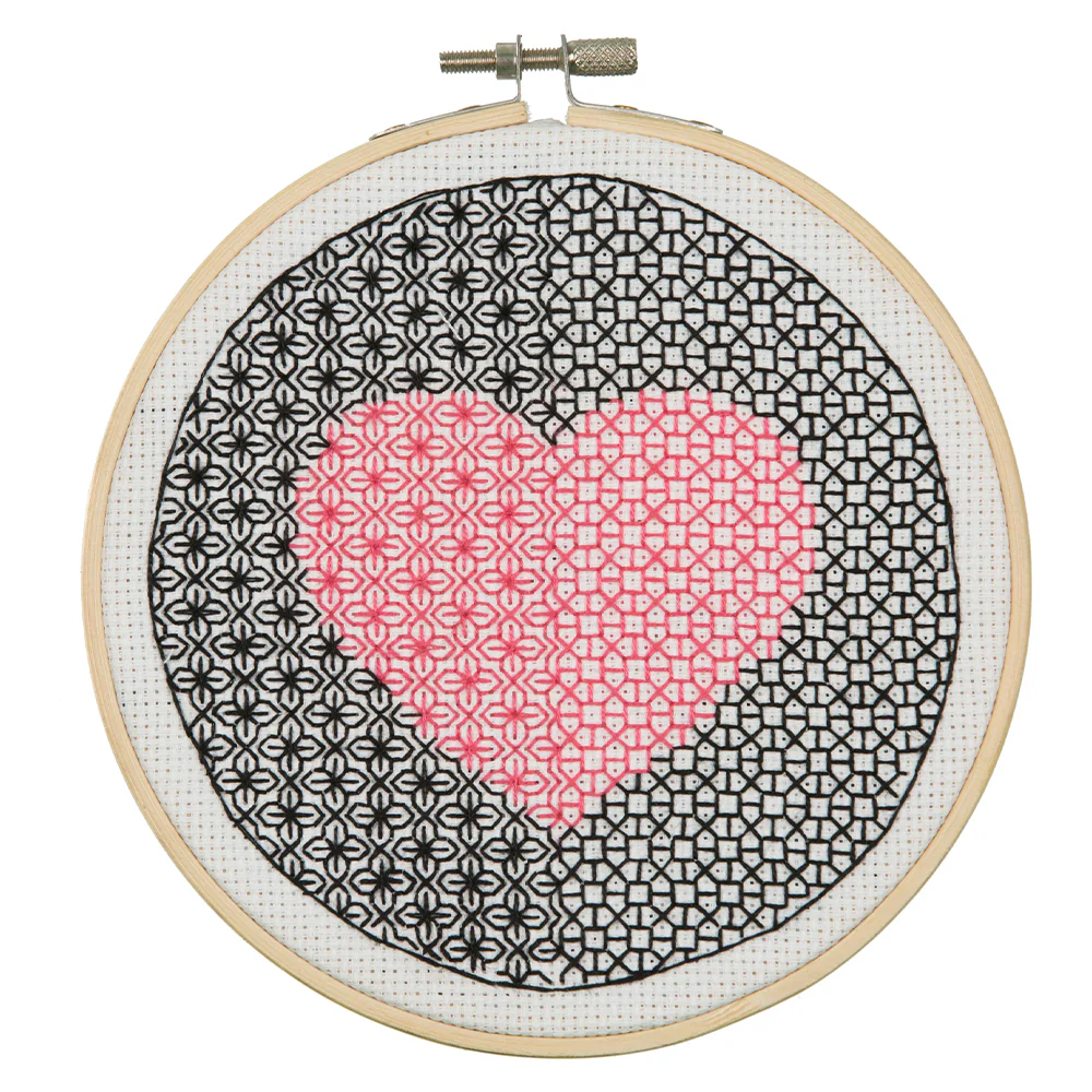 Anchor Modern Blackwork Embroidery Kit Heart - ABW0007