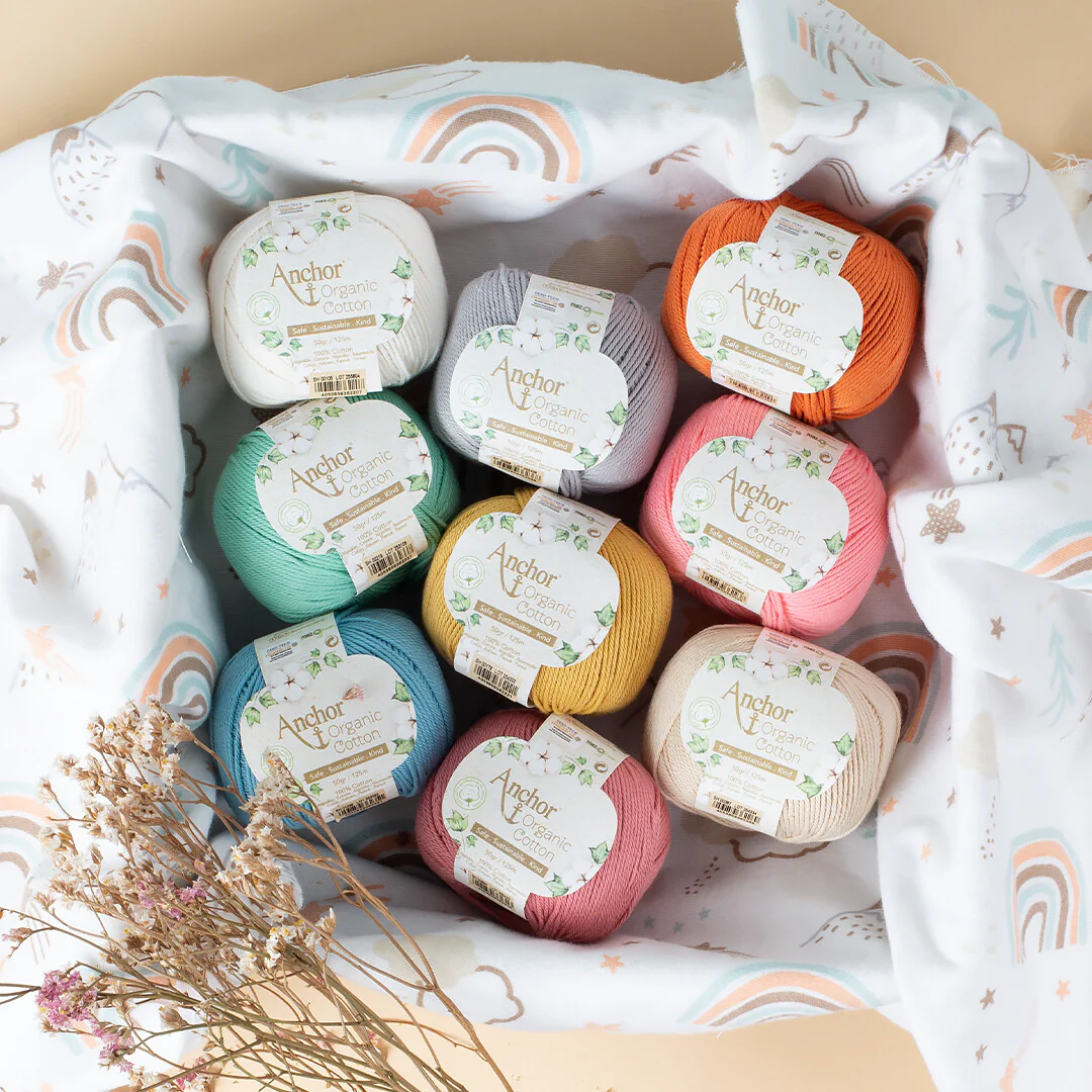Anchor Organic Cotton Knitting Yarn, Brick - SH 01025 - Image 4