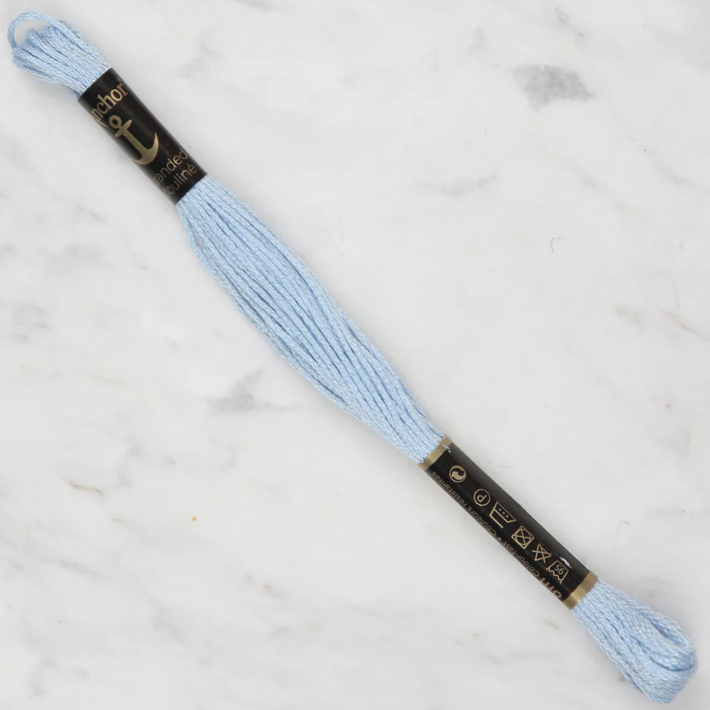 Anchor Stranded Mouline Embroidery Thread, 8m, Blue - 0159