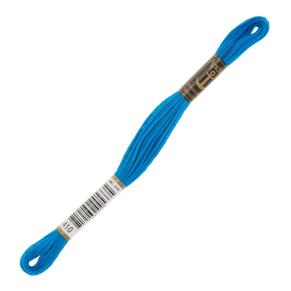 Anchor Stranded Mouline Embroidery Thread, 8m, Blue - 0410