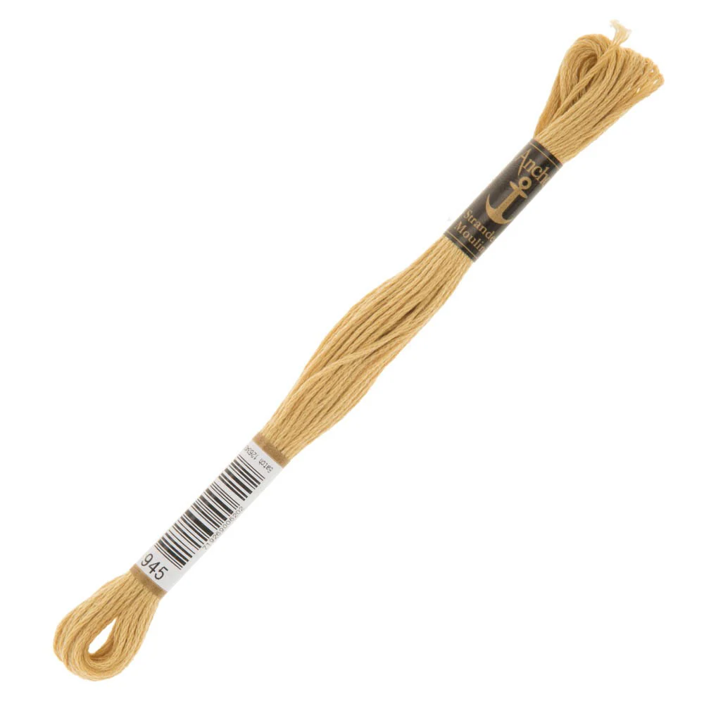 Anchor Stranded Mouline Embroidery Thread, 8m, Brown - 0945