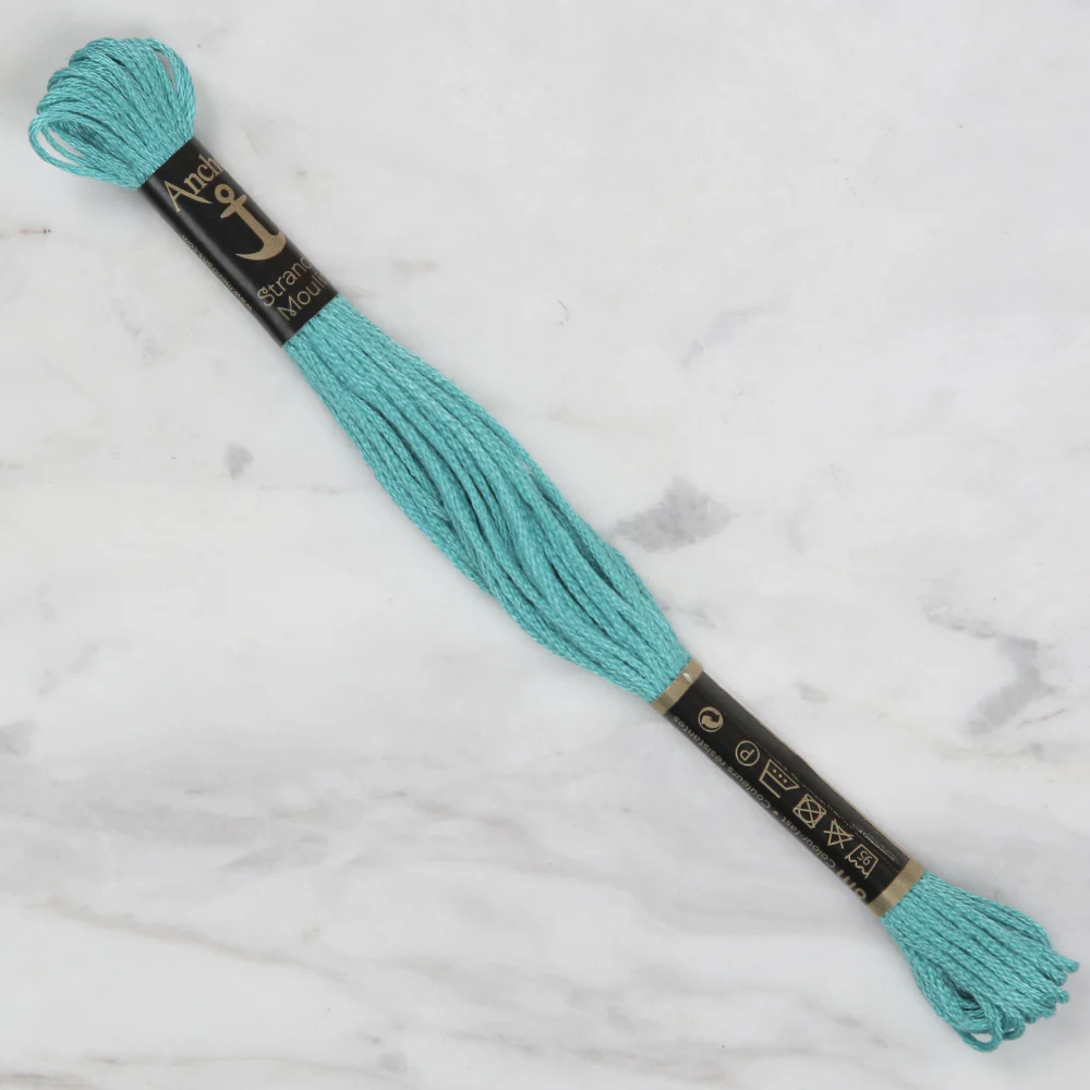 Anchor Stranded Mouline Embroidery Thread, 8m, Green - 0187