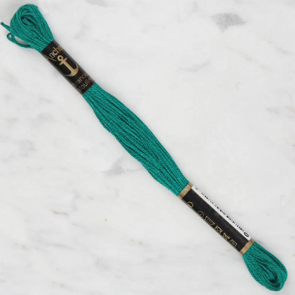 Anchor Stranded Mouline Embroidery Thread, 8m, Green - 0189