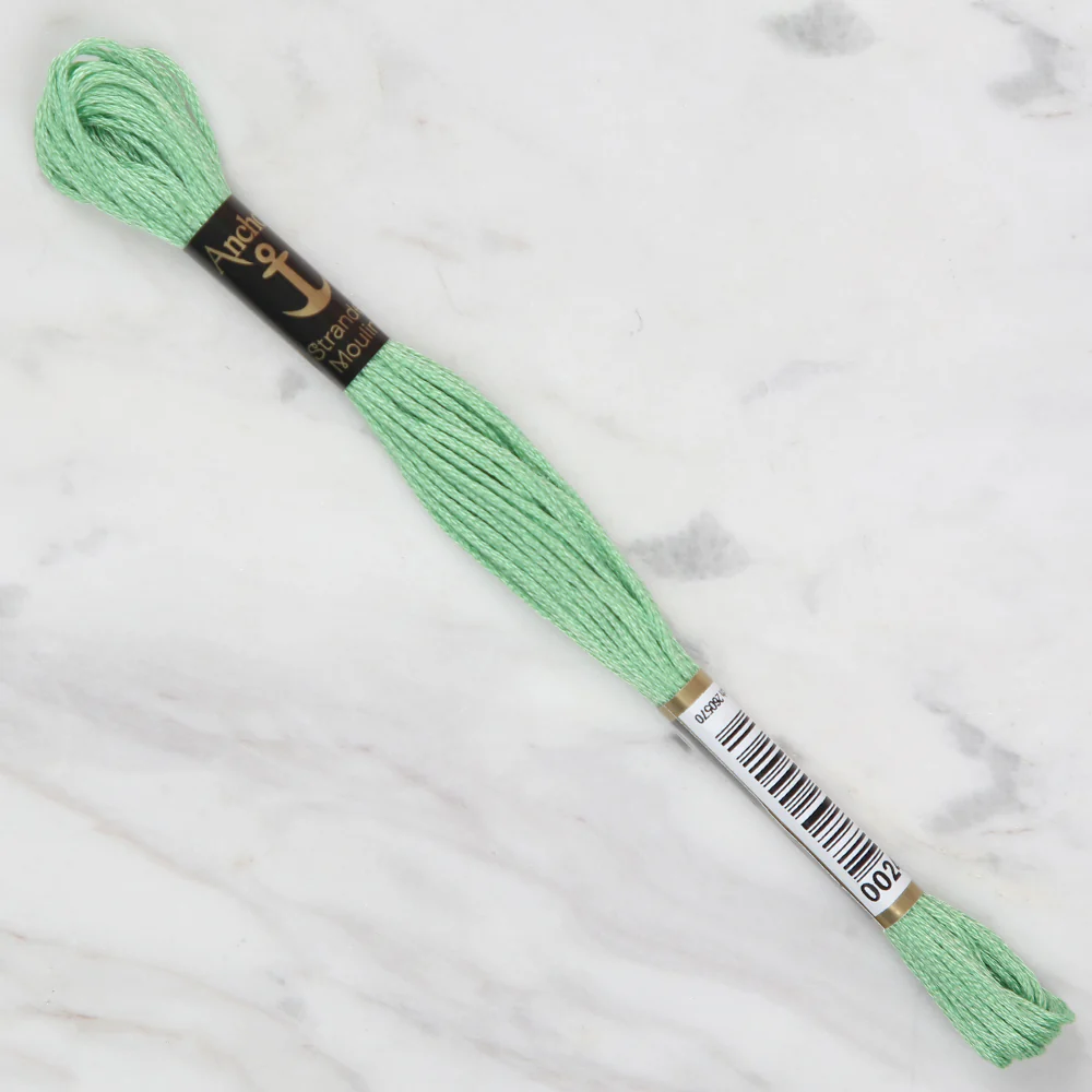 Anchor Stranded Mouline Embroidery Thread, 8m, Green - 0241